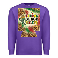 Purple strong black queen 12 oz can cooler (regular) Premium Sweatshirt - Artiststas