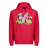 Cardinal easter hearts Premium Hoodie - MaliasSmallBusiness