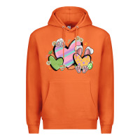 Carrot easter hearts Premium Hoodie - MaliasSmallBusiness