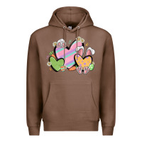 Chestnut easter hearts Premium Hoodie - MaliasSmallBusiness