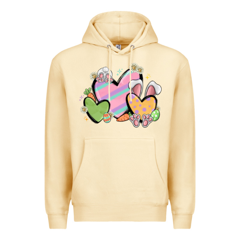 Easter Hearts Premium Hoodie by MaliasSmallBusiness | Teevron
