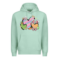 Seafoam easter hearts Premium Hoodie - MaliasSmallBusiness