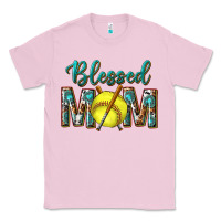 Bubblegum Pink western blessed mom with softball Classic Tee - texasbilliewilder