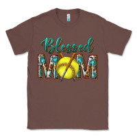 Chestnut western blessed mom with softball Classic Tee - texasbilliewilder