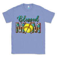 Colony Blue western blessed mom with softball Classic Tee - texasbilliewilder