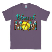 Lavender western blessed mom with softball Classic Tee - texasbilliewilder