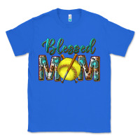 True Royal western blessed mom with softball Classic Tee - texasbilliewilder
