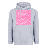 Heather Grey valentines day heart seamless pattern Heavyweight Hoodie - BundleAndBundleShop