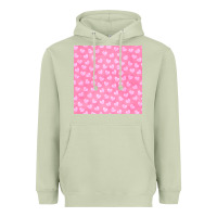 Matcha valentines day heart seamless pattern Heavyweight Hoodie - BundleAndBundleShop