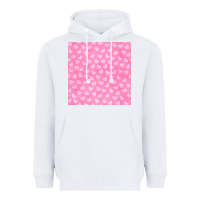 White valentines day heart seamless pattern Heavyweight Hoodie - BundleAndBundleShop