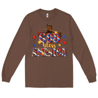 Chestnut god bless america Long Sleeve Tee - texasbilliewilder