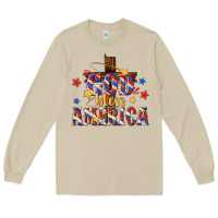 Mushroom god bless america Long Sleeve Tee - texasbilliewilder