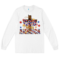 White god bless america Long Sleeve Tee - texasbilliewilder