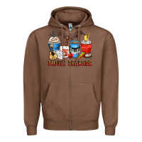 Chestnut music teacher coffee cups Zipper Hoodie - Zillion Design Studio