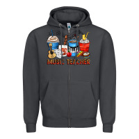 Smoke music teacher coffee cups Zipper Hoodie - Zillion Design Studio