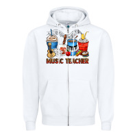 White music teacher coffee cups Zipper Hoodie - Zillion Design Studio