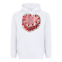 White self love Heavyweight Hoodie - Artiststas