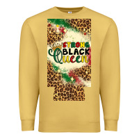 Antique Gold strong black queen 12 oz can cooler (slim) Premium Sweatshirt - Artiststas