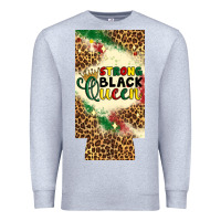 Heather Grey strong black queen 12 oz can cooler (slim) Premium Sweatshirt - Artiststas