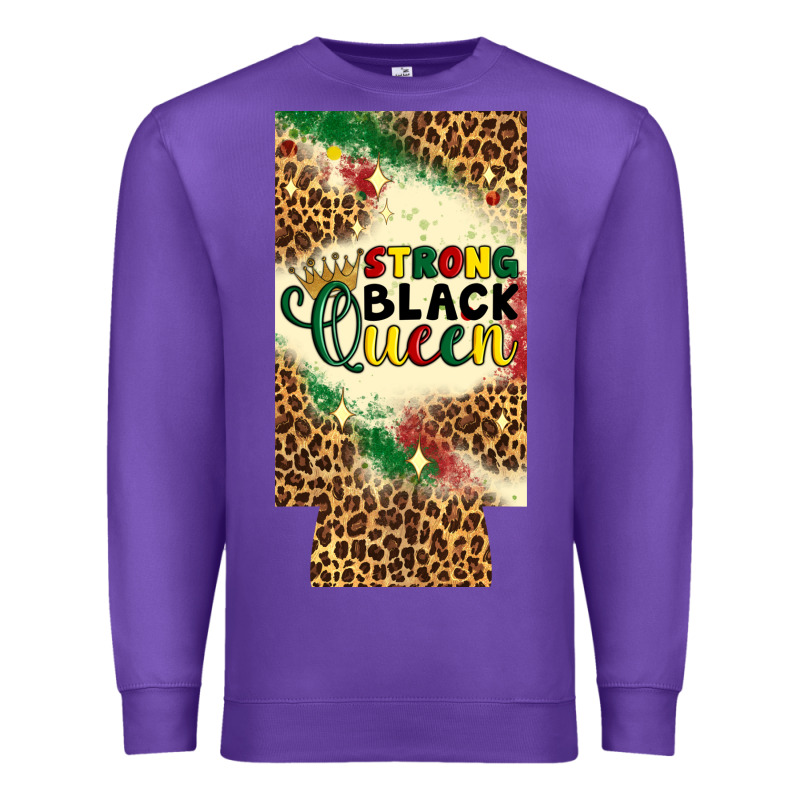 Strong Black Queen 12 Oz Can Cooler (slim) Premium Sweatshirt by Artiststas | Teevron