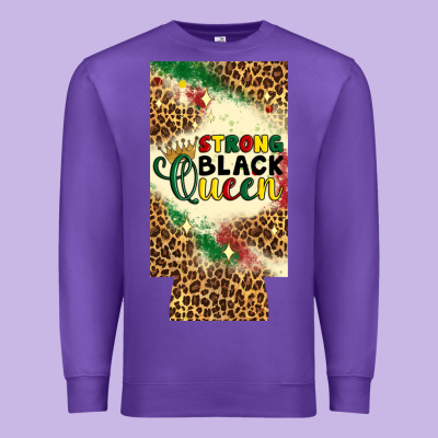 Strong Black Queen 12 Oz Can Cooler (slim) Premium Sweatshirt Designed By Artiststas