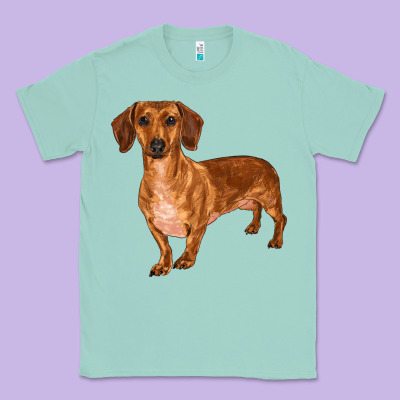 Dachshund Classic Tee Designed By Ranaportraitstore