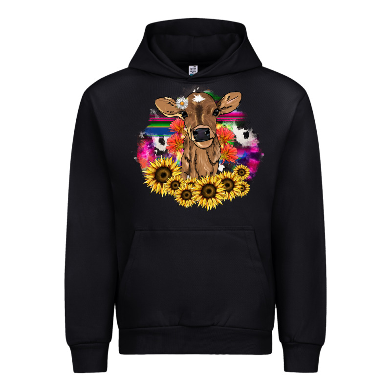 Baby Cow Flower Urban Hoodie by NancyCooperArtShop | Teevron