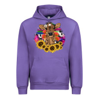 Tulip baby cow flower Urban Hoodie - NancyCooperArtShop
