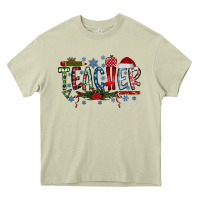 Mossy Teacher Christmas Heavy Core Tee - CowhideDigitalArt