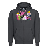 Smoke neon western coffee cups Zipper Hoodie - Zillion Design Studio
