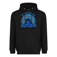 Black we wear blue for autism accept understand love Heavyweight Hoodie - Artiststas