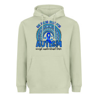 Matcha we wear blue for autism accept understand love Heavyweight Hoodie - Artiststas