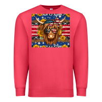 Cardinal 4th of july longhaired cow tumbler Premium Sweatshirt - Jasminsmagicworld