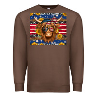 Chestnut 4th of july longhaired cow tumbler Premium Sweatshirt - Jasminsmagicworld