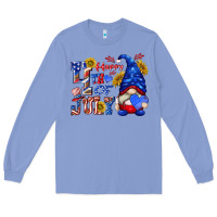 Colony Blue happy 4 th of july Long Sleeve Tee - texasbilliewilder