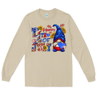 Mushroom happy 4 th of july Long Sleeve Tee - texasbilliewilder