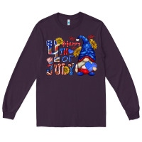 Plum happy 4 th of july Long Sleeve Tee - texasbilliewilder