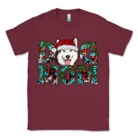 Burgundy christmas dog mom husky Classic Tee - RanaPortraitStore