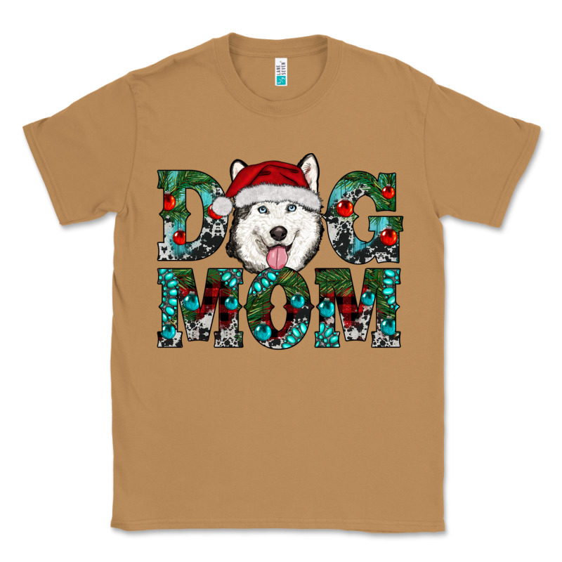 Christmas Dog Mom Husky Classic Tee by RanaPortraitStore | Teevron