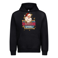 Black santa's coming to town Urban Hoodie - MaliasSmallBusiness