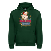 Forest Green santa's coming to town Urban Hoodie - MaliasSmallBusiness