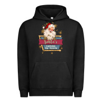 Pigment Black santa's coming to town Urban Hoodie - MaliasSmallBusiness