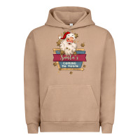 Pigment Burro santa's coming to town Urban Hoodie - MaliasSmallBusiness