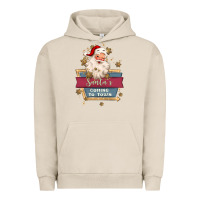 Pigment French Oak santa's coming to town Urban Hoodie - MaliasSmallBusiness