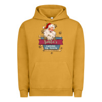 Pigment Peanut Butter santa's coming to town Urban Hoodie - MaliasSmallBusiness