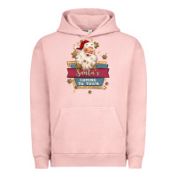 Pigment Salmon santa's coming to town Urban Hoodie - MaliasSmallBusiness