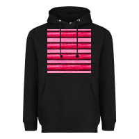 Black valentines day zebra stripes seamless pattern Heavyweight Hoodie - BundleAndBundleShop