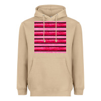 Mushroom valentines day zebra stripes seamless pattern Heavyweight Hoodie - BundleAndBundleShop