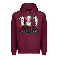 Burgundy 101 days of school Premium Hoodie - MaliasSmallBusiness