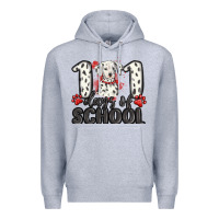 Heather Grey 101 days of school Premium Hoodie - MaliasSmallBusiness